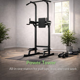 Power tower for pull ups and dips training