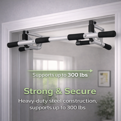 HOMCOM pull-up bar bracket multi-function door bar steel foam PE