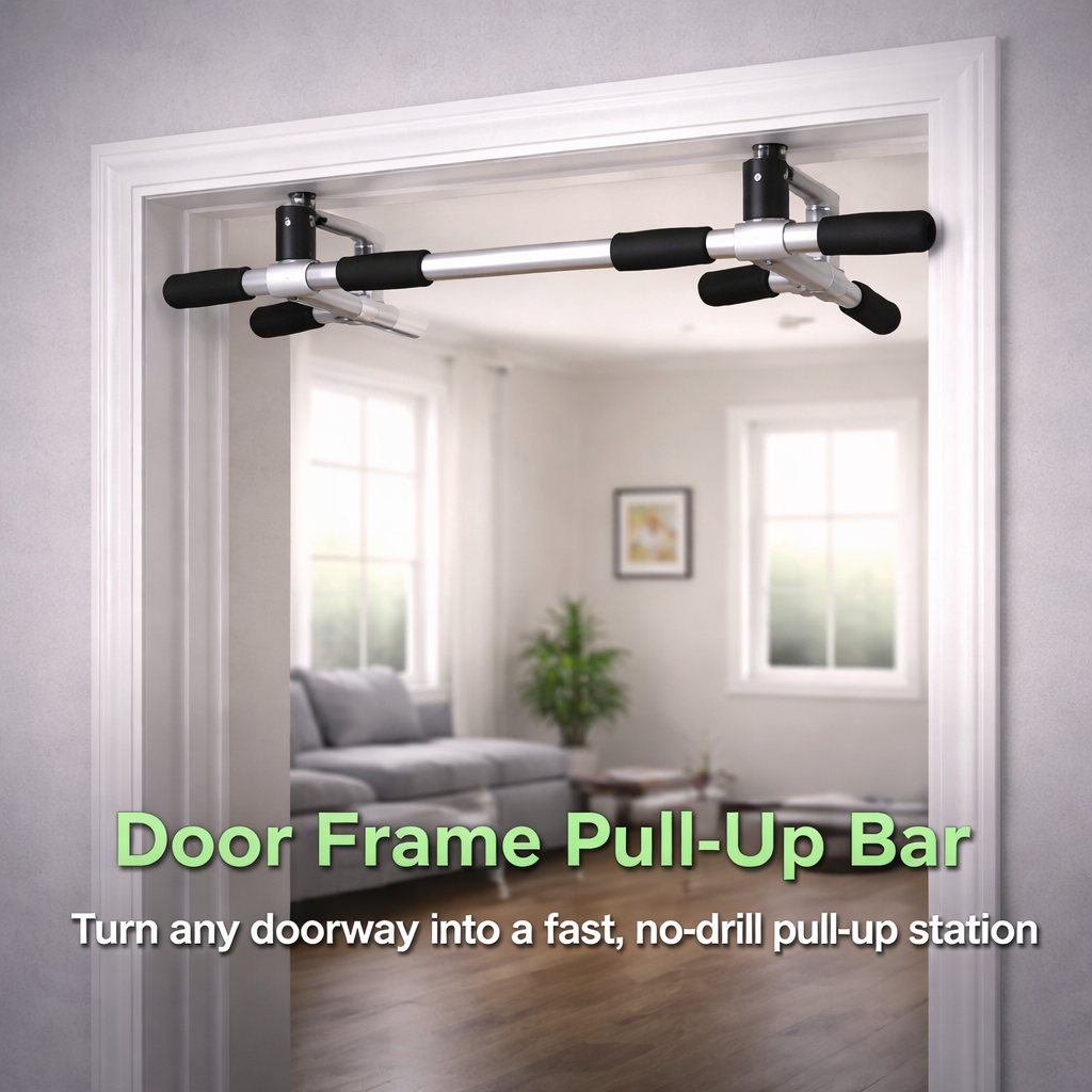 HOMCOM pull-up bar bracket multi-function door bar steel foam PE